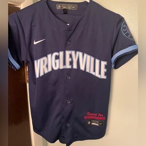 MLB Nike Chicago Cubs jersey Wrigleyville Willson Contreras #40, youth sz small